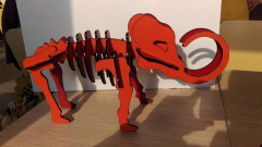 COACH display props dinosaurs
