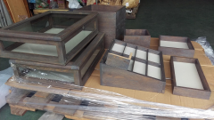 Display case wood