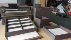Display case wood