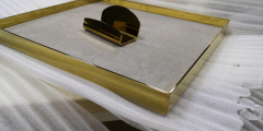 Display props stainless steel metal