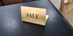 Display props stainless steel metal